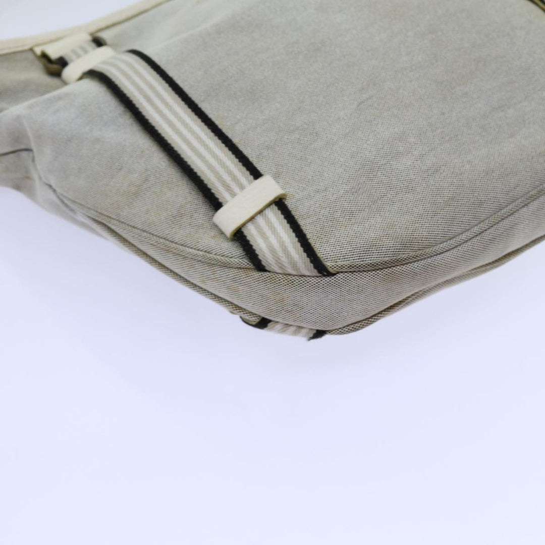 Burberry Blue Label Shoulder Bag Canvas Gray Auth 71350