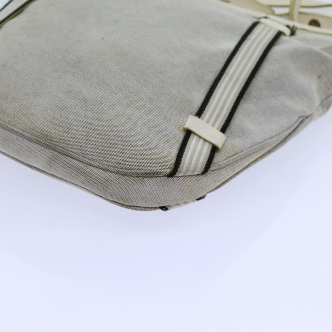 Burberry Blue Label Shoulder Bag Canvas Gray Auth 71350