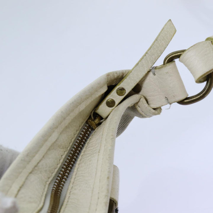 Burberry Blue Label Shoulder Bag Canvas Gray Auth 71350