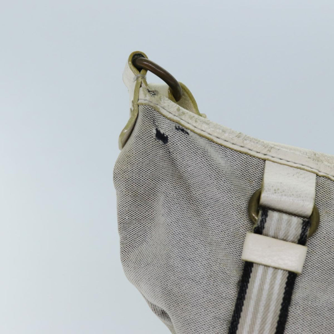 Burberry Blue Label Shoulder Bag Canvas Gray Auth 71350