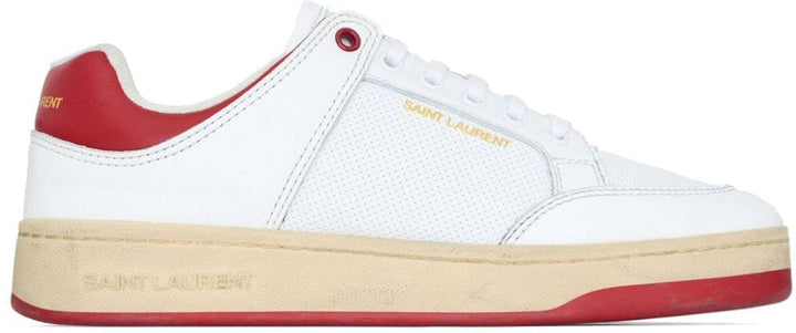 WHITE CALF LEATHER SL/61 SNEAKERS