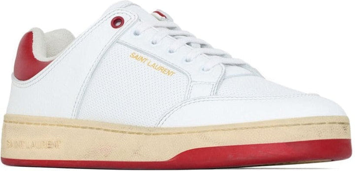WHITE CALF LEATHER SL/61 SNEAKERS