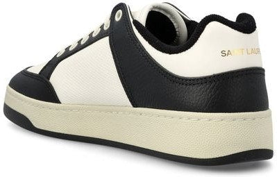 SL/61 BLACK/WHITE LEATHER TRAINER