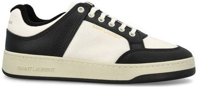 SL/61 BLACK/WHITE LEATHER TRAINER