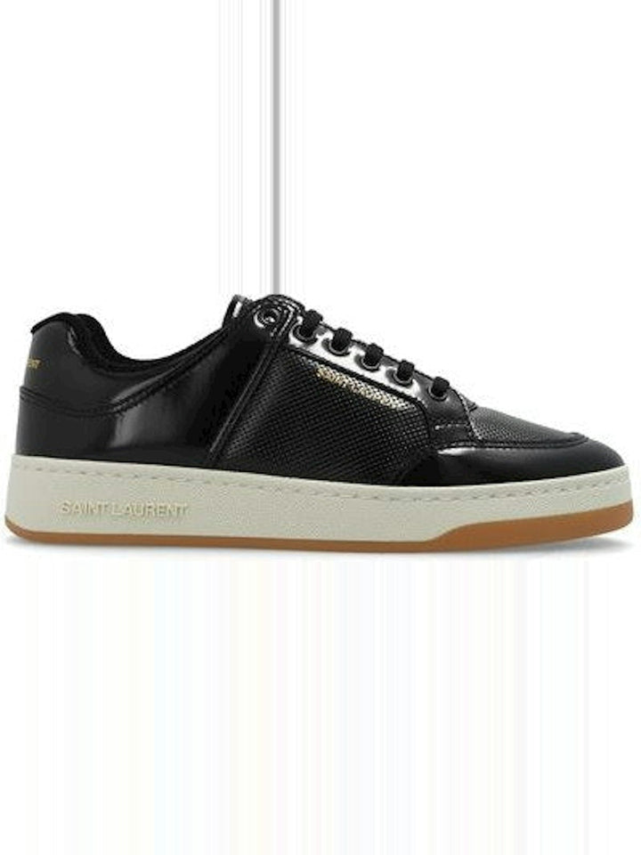 SAINT LAURENT LOGO CANVAS LACE UPS