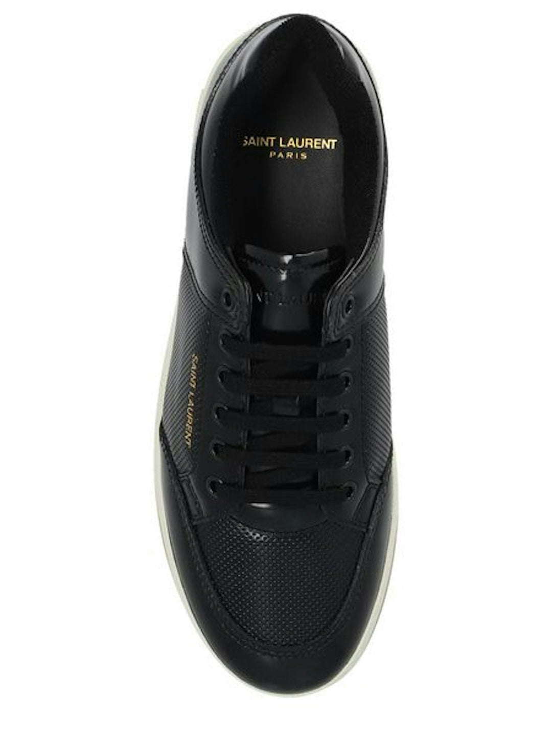 SAINT LAURENT LOGO CANVAS LACE UPS