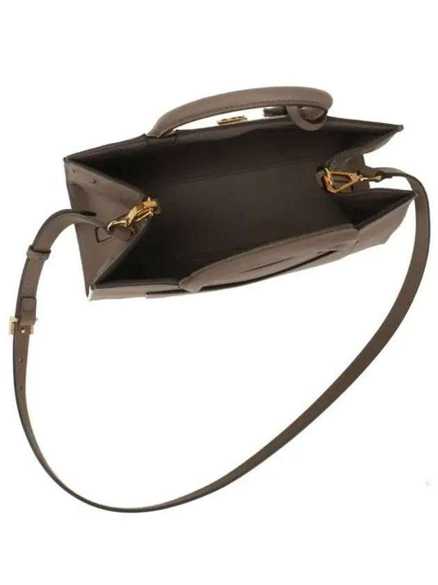 Burberry Mini Frances Tote Bag Light Saddle Brown