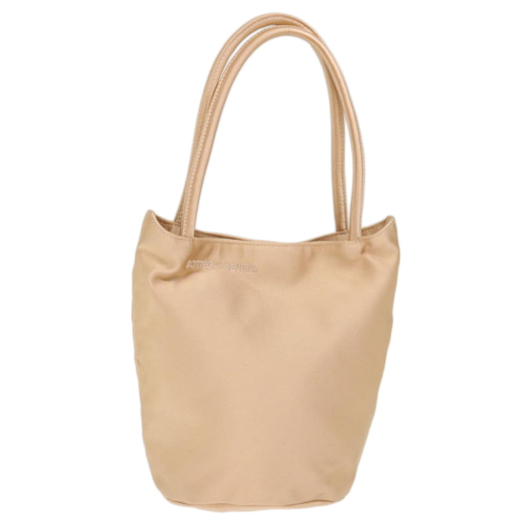 Bottega veneta Hand Bag Satin Pink Gold Auth 71459