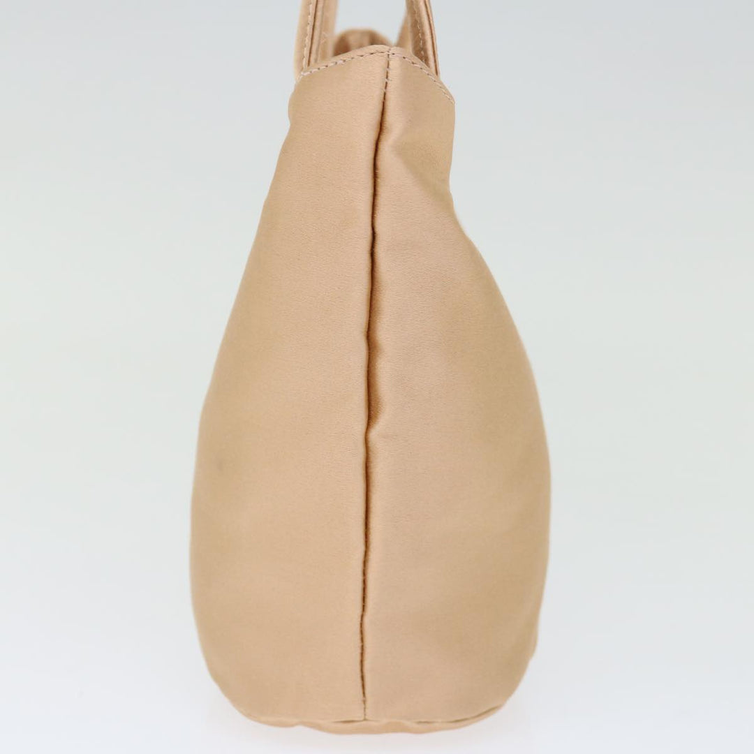 Bottega veneta Hand Bag Satin Pink Gold Auth 71459