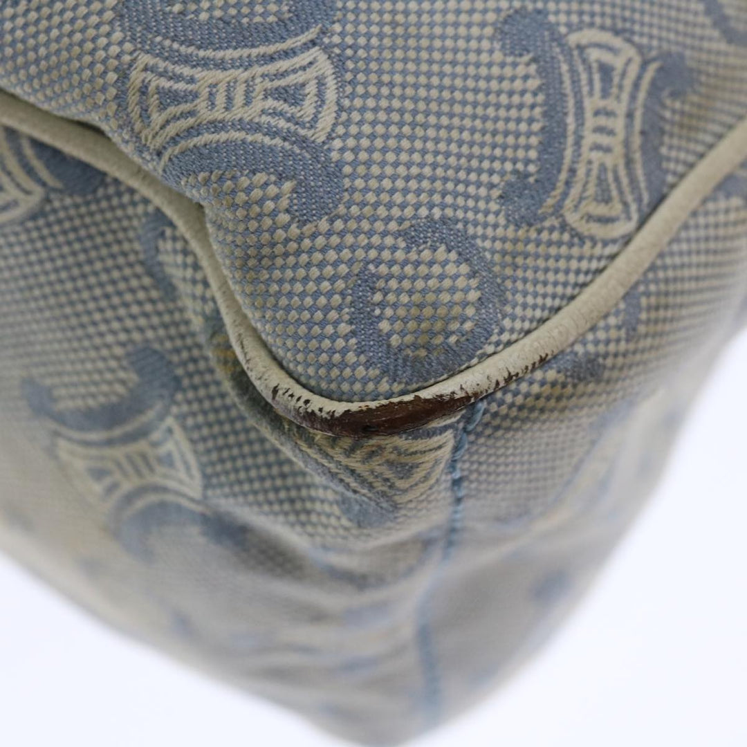 Celine C Macadam Canvas Hand Bag Light Blue Auth 71535