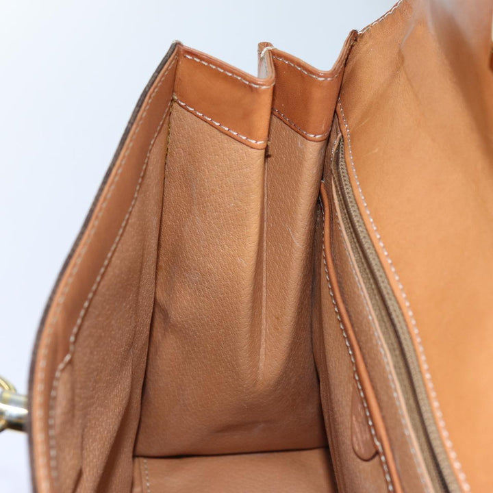 Celine Macadam Canvas Hand Bag PVC Brown  71538