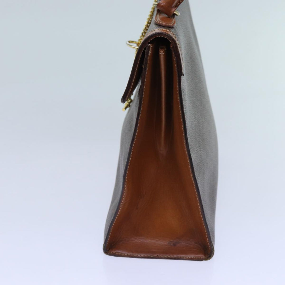Celine Macadam Canvas Hand Bag PVC Brown  71538
