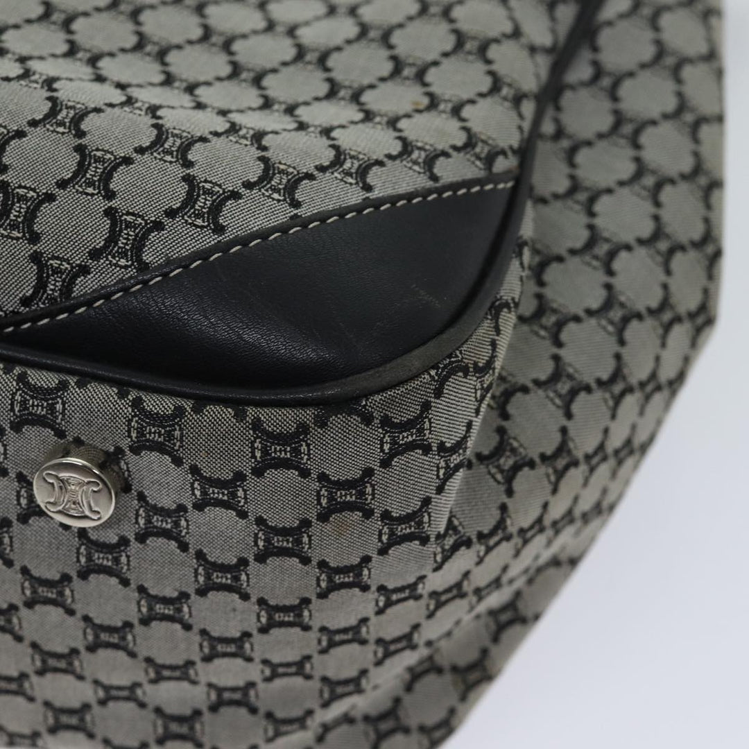 Celine Macadam Canvas Hand Bag Gray Auth 71545