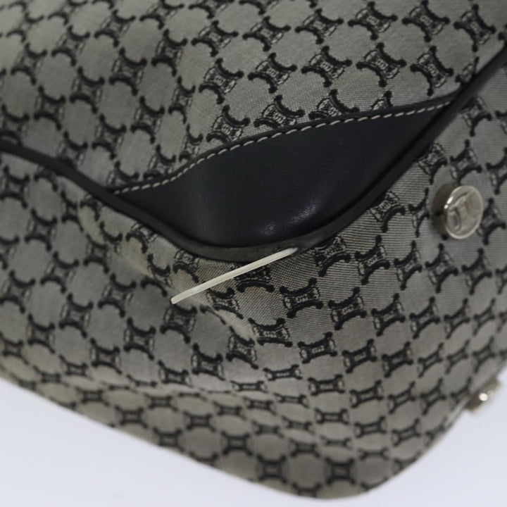 Celine Macadam Canvas Hand Bag Gray Auth 71545