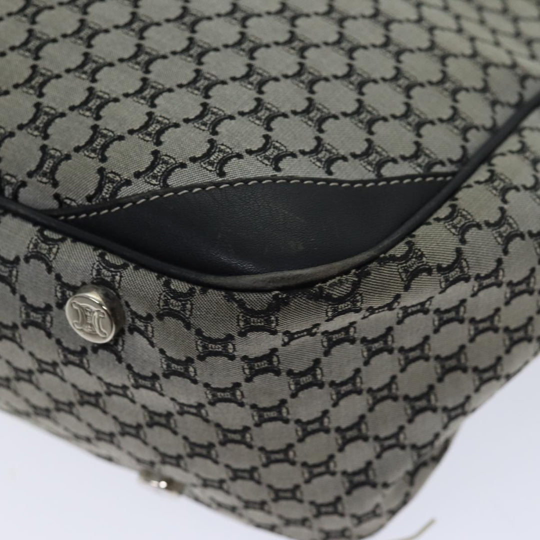 Celine Macadam Canvas Hand Bag Gray Auth 71545