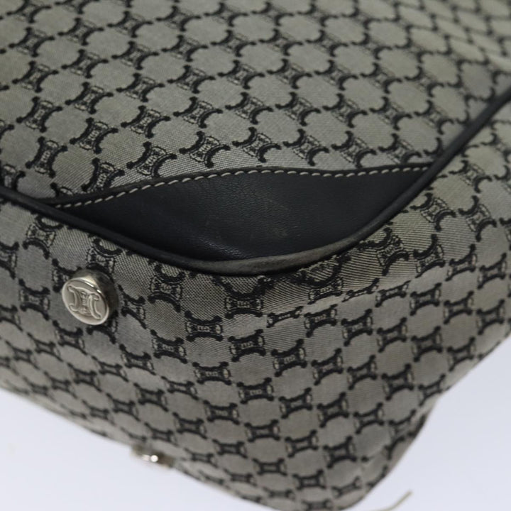 Celine Macadam Canvas Hand Bag Gray Auth 71545
