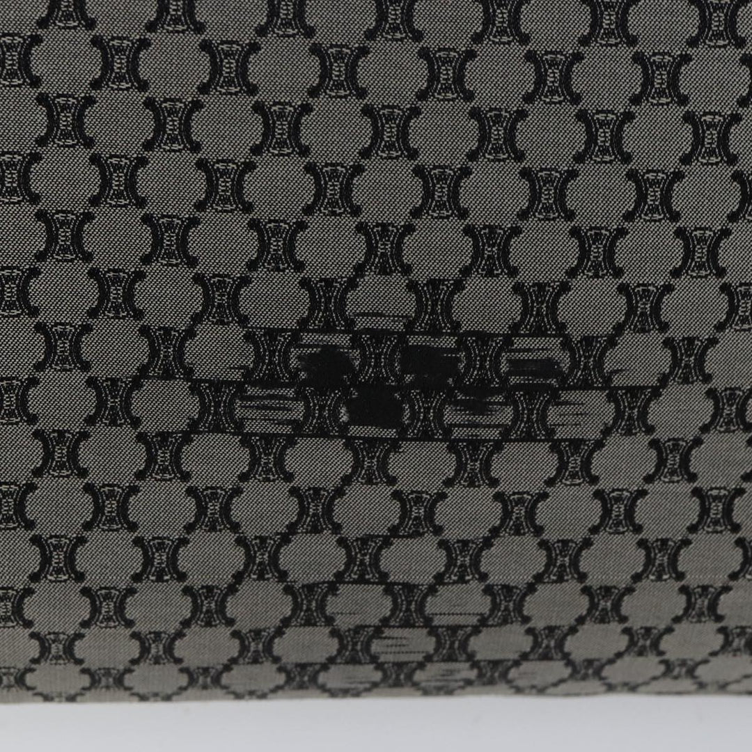 Celine Macadam Canvas Hand Bag Gray Auth 71545