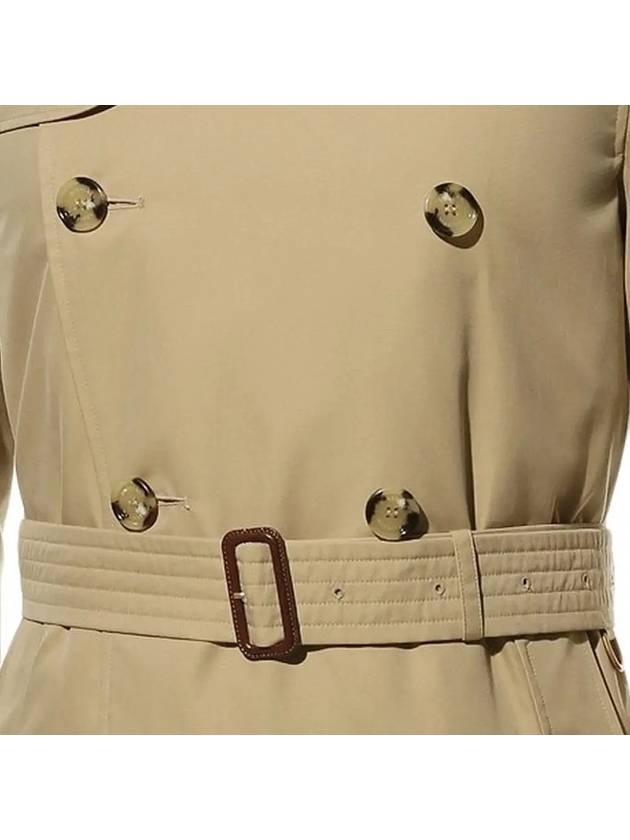 Burberry Men's Heritage Chelsea Midi Trench Coat Beige