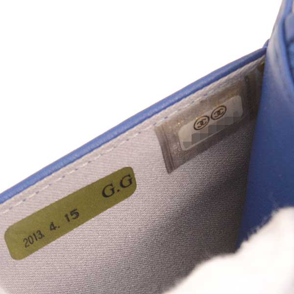 Top Quality Chanel Camellia Chain Wallet Blue Lambskin