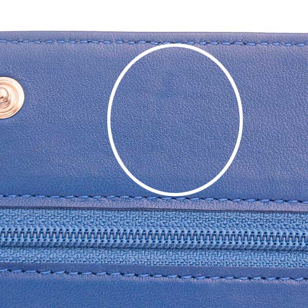 Top Quality Chanel Camellia Chain Wallet Blue Lambskin