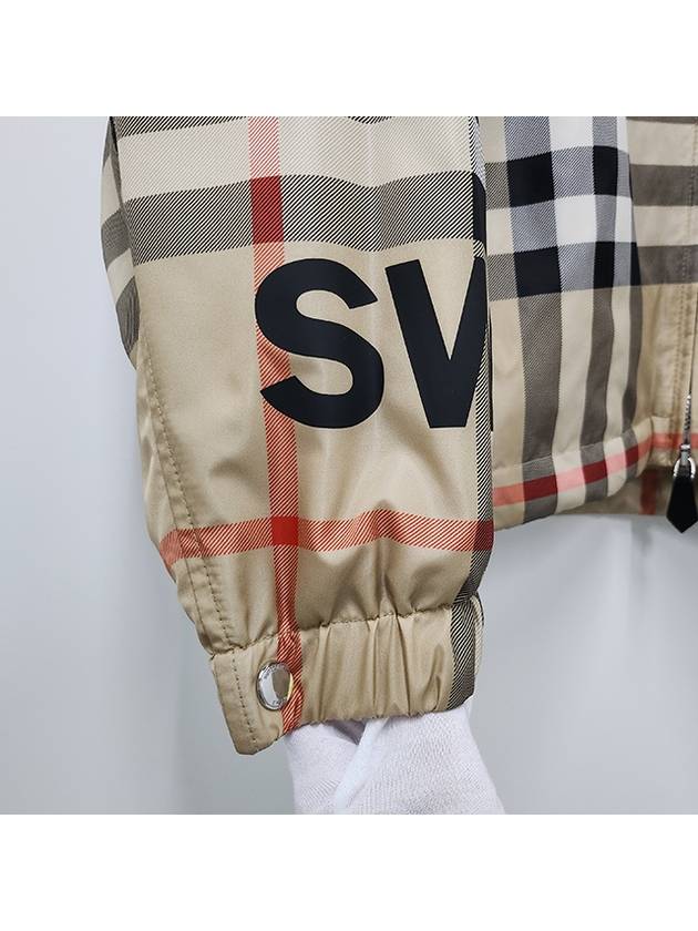 Burberry Men's Horseferry Print Check Hoodie Zip-up Beige