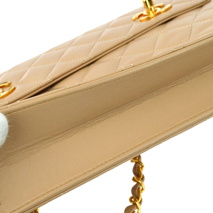 Top Quality Chanel * Beige Lambskin 2way Handbag