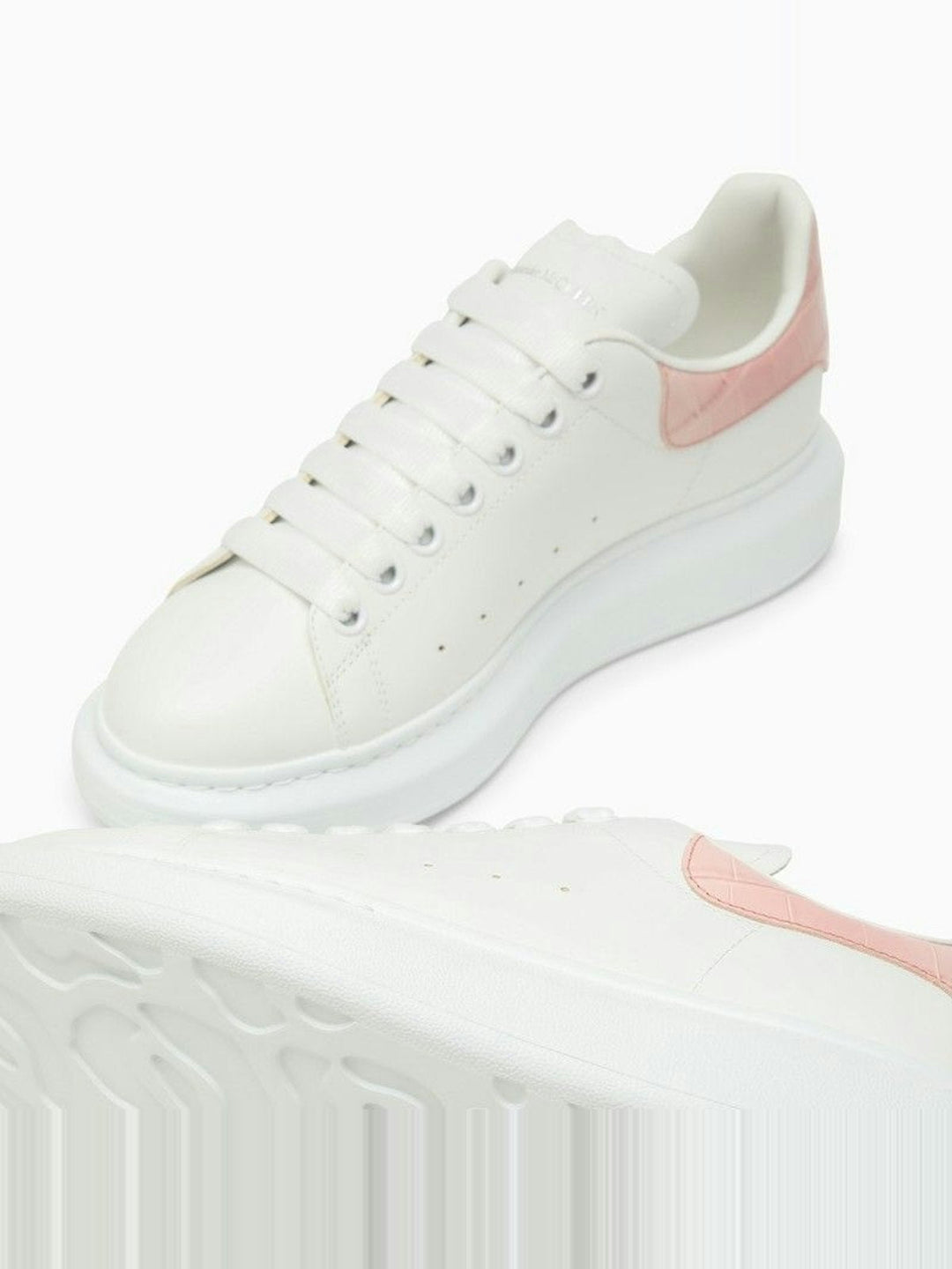 WHITE AND CLAY OVERSIZED SNEAKERS