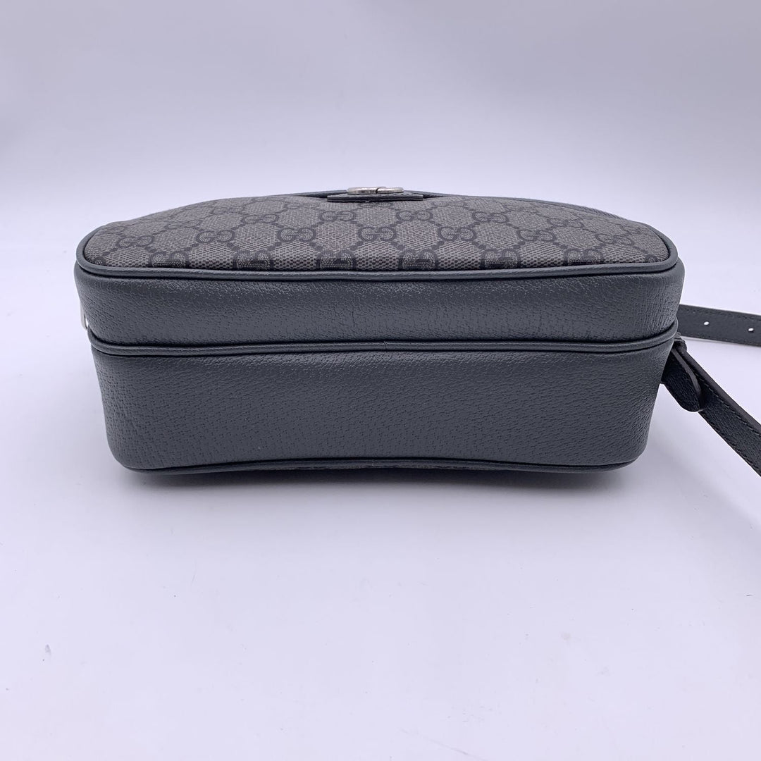GUCCI Grey Gg Supreme Canvas Small Ophidia Crossbody Bag