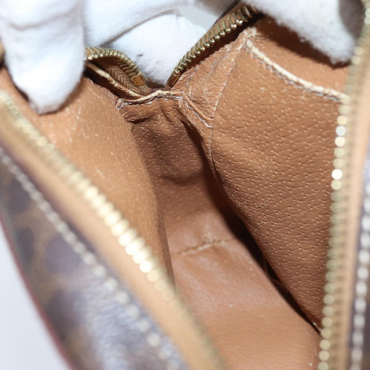 Celine Macadam Canvas Shoulder Bag PVC Brown Auth 71879