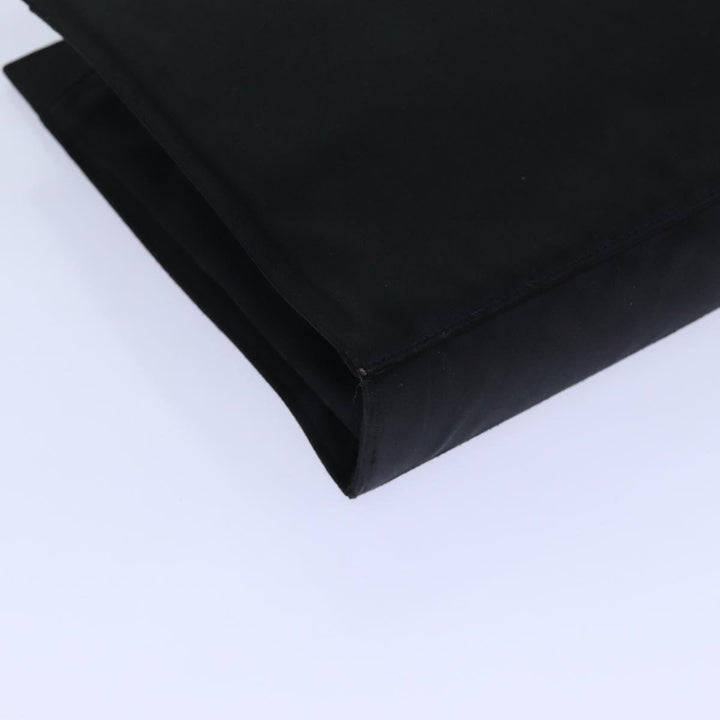 Celine Hand Bag Silk Black Auth 71882
