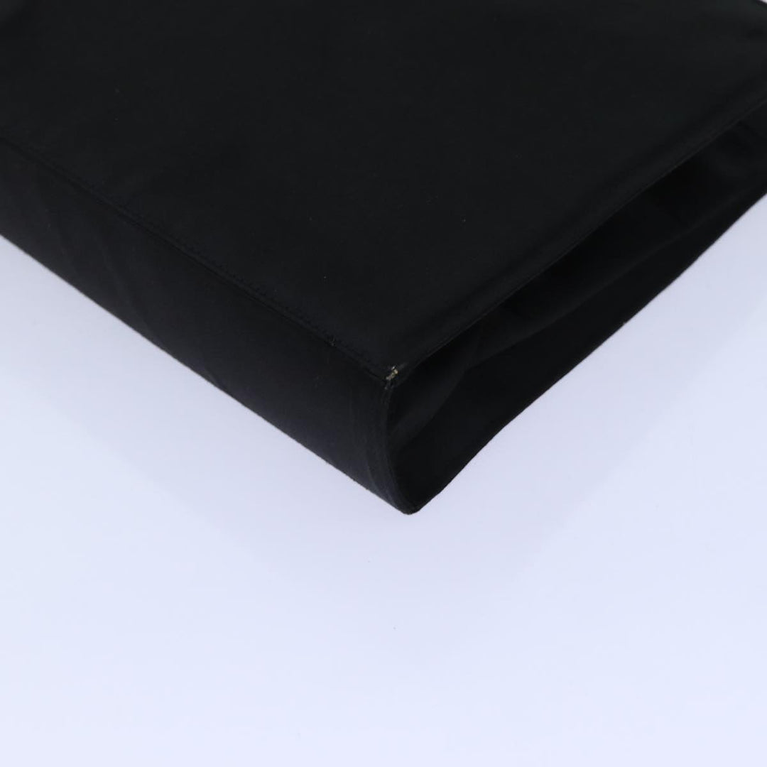 Celine Hand Bag Silk Black Auth 71882