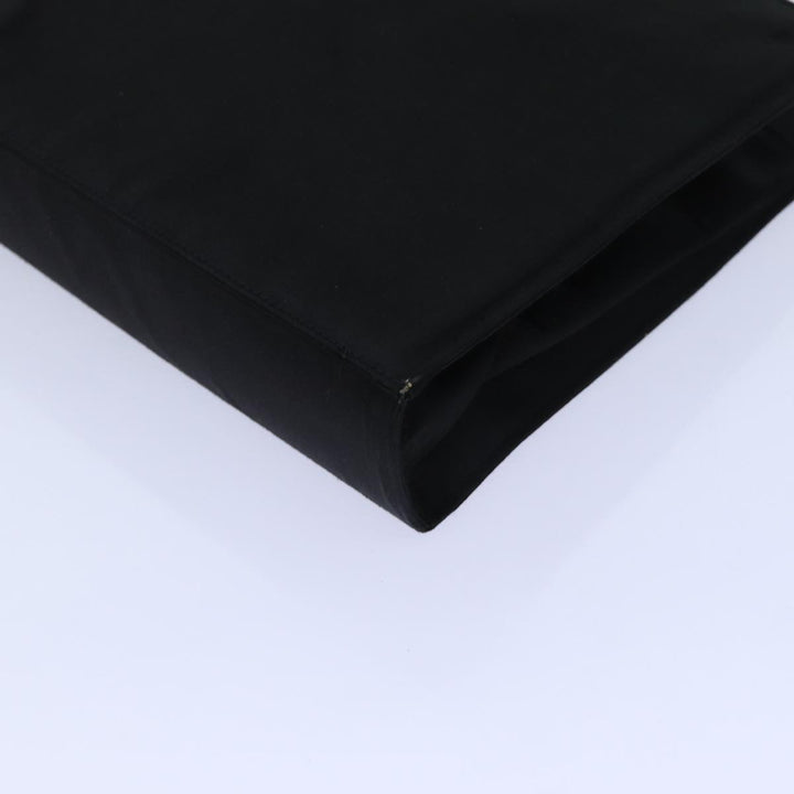 Celine Hand Bag Silk Black Auth 71882
