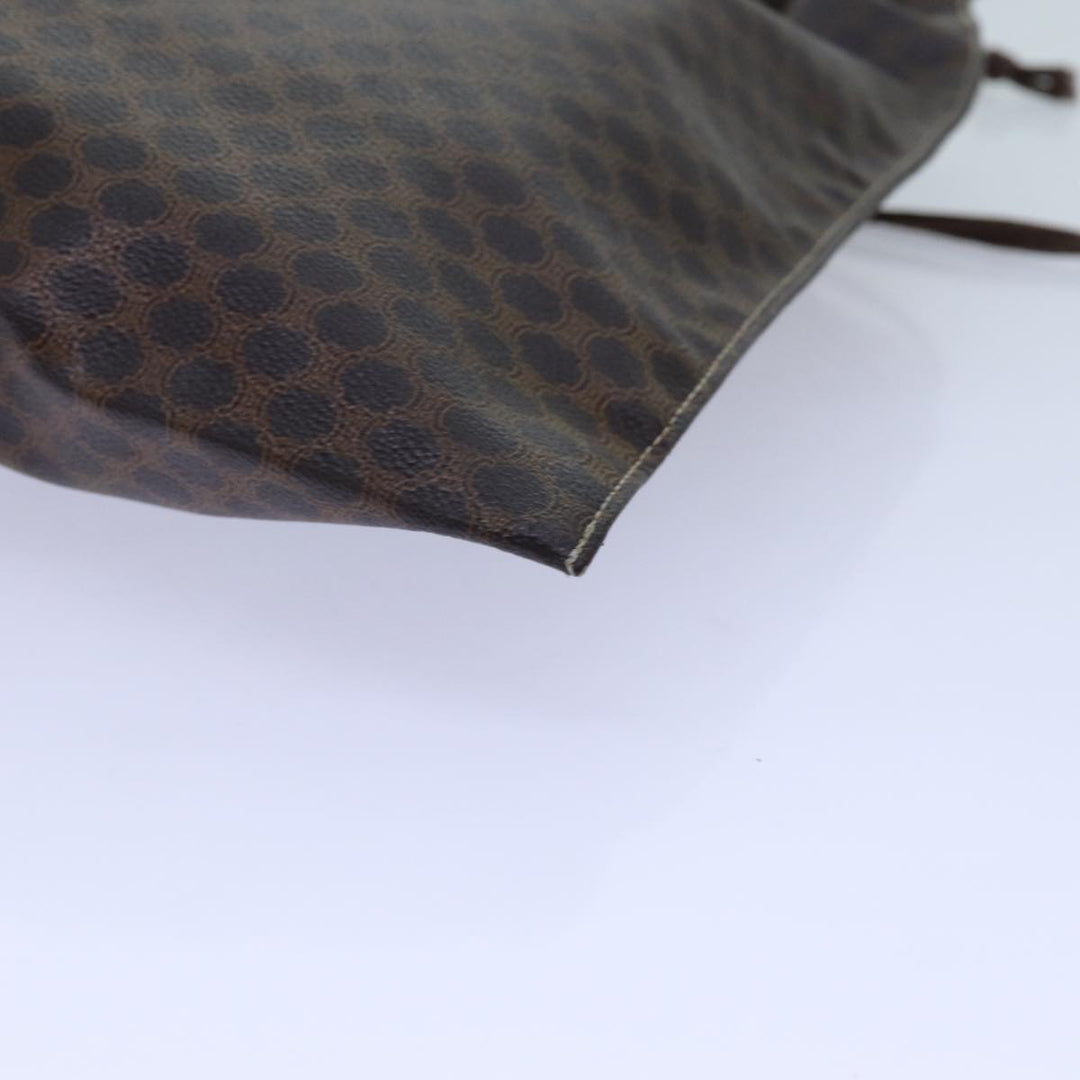 Celine Macadam Canvas purse Pouch PVC Brown  71887