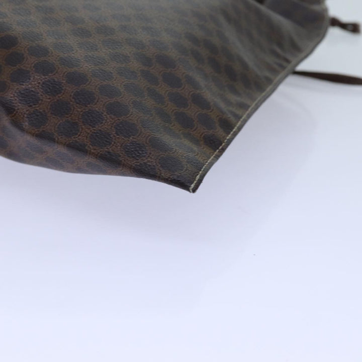 Celine Macadam Canvas purse Pouch PVC Brown  71887