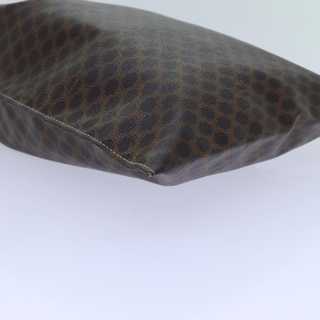 Celine Macadam Canvas purse Pouch PVC Brown  71887