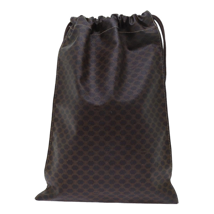 Celine Macadam Canvas purse Pouch PVC Brown  71887