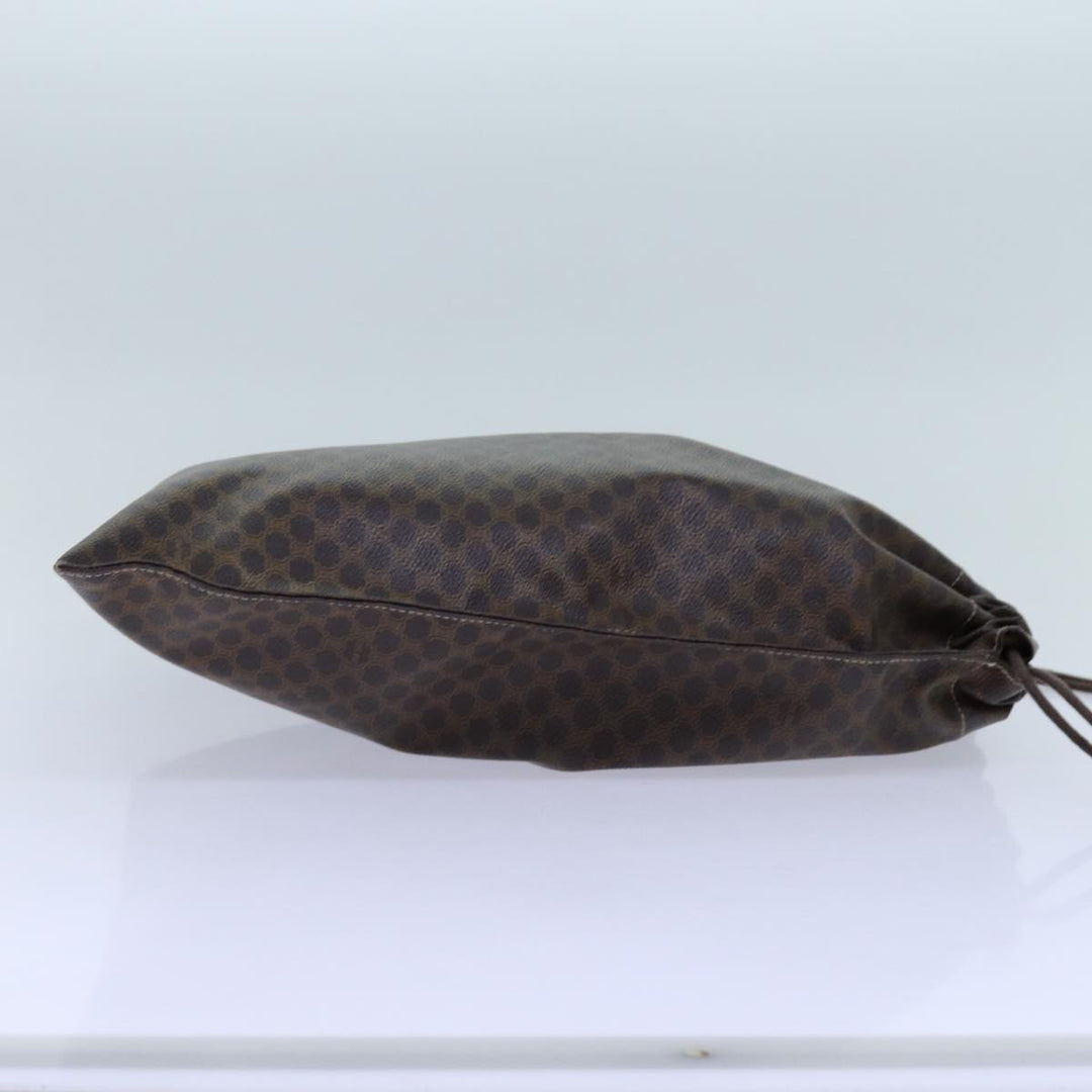 Celine Macadam Canvas purse Pouch PVC Brown  71887