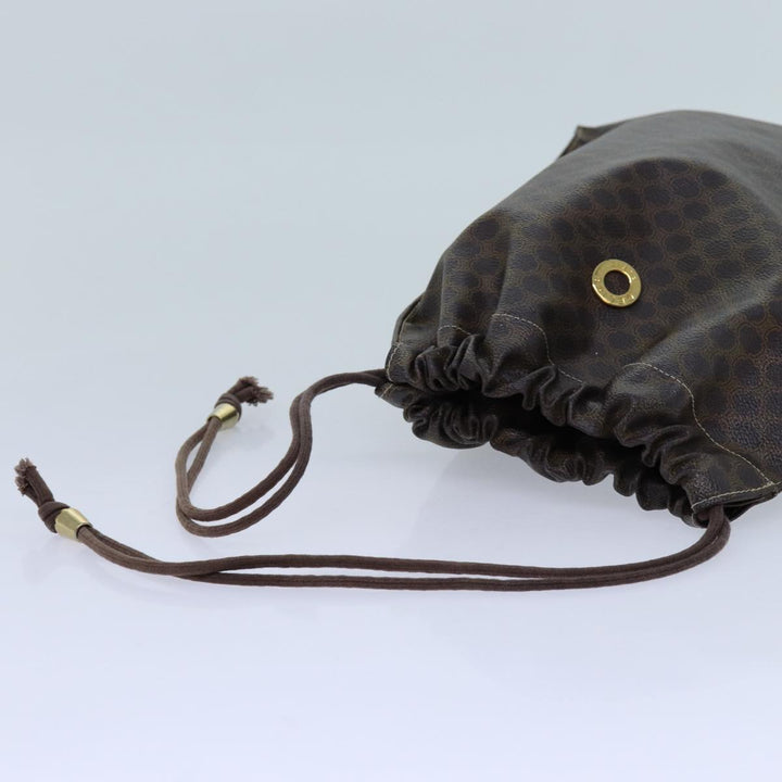 Celine Macadam Canvas purse Pouch PVC Brown  71887
