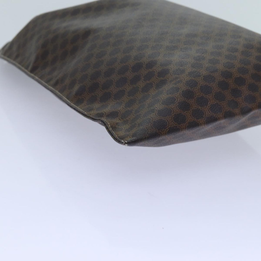 Celine Macadam Canvas purse Pouch PVC Brown  71887