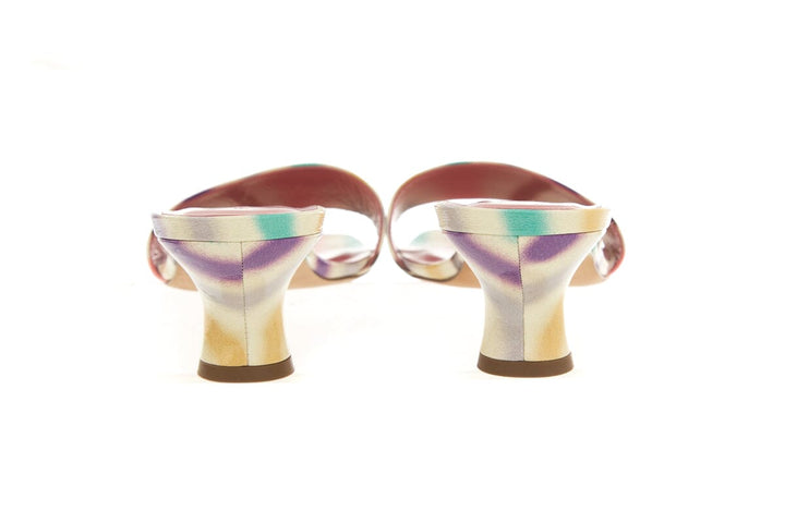 By Far Multicolor Sandal Mule Heels SZ 40