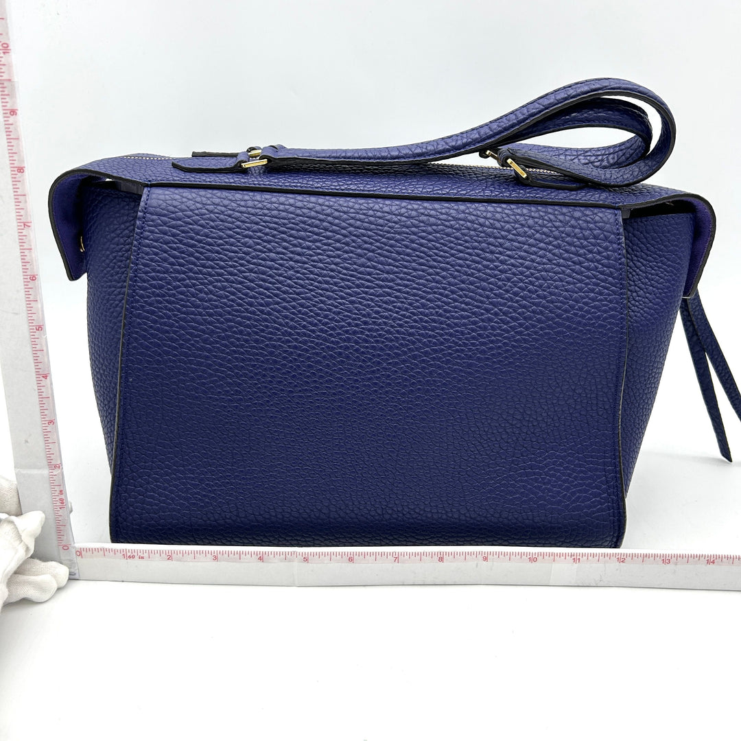 Céline Borsa a mano in pelle con anello piccolo Top Quality Celine blu LA31565