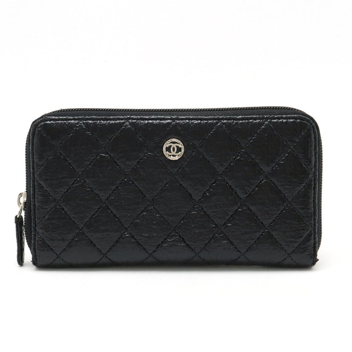 Top Quality Chanel MATRACE COCOMARK ROUND Long Wallet  TWID LEADER BLACK BLACK SILVER A50097 BLUMIN BLUMIN MARKET SHOP