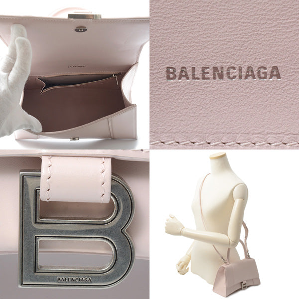 Top Quality Balenciaga Hourglass Small Handbag Pink