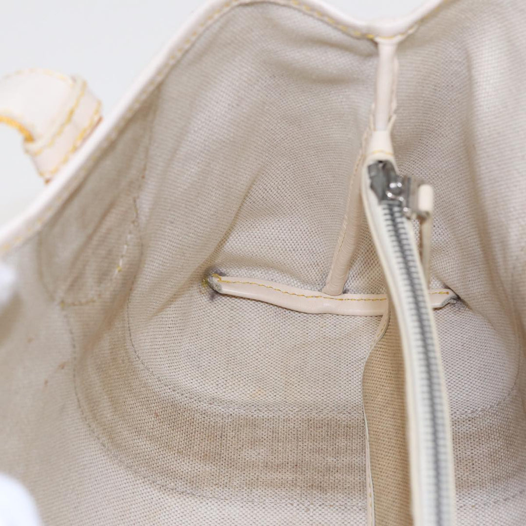 Celine C Saluki Hand Bag Yellow Beige Auth 72063