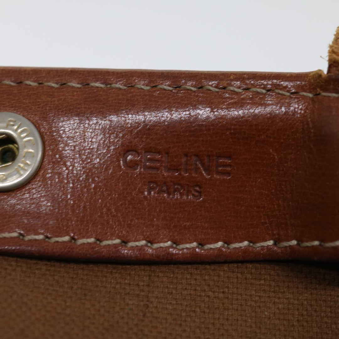 Celine Macadam Canvas Shoulder Bag Beige  72092