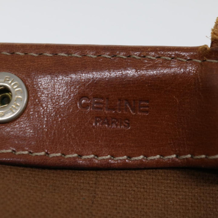 Celine Macadam Canvas Shoulder Bag Beige  72092