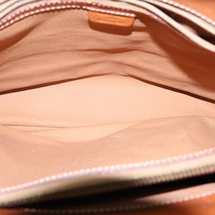 Celine Macadam Canvas Tote Bag PVC Brown Auth 72136
