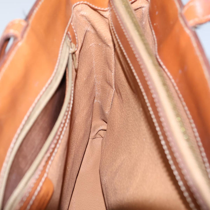 Celine Macadam Canvas Tote Bag PVC Brown Auth 72136