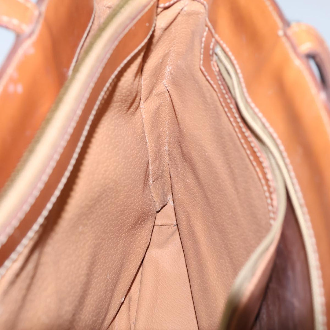 Celine Macadam Canvas Tote Bag PVC Brown Auth 72136