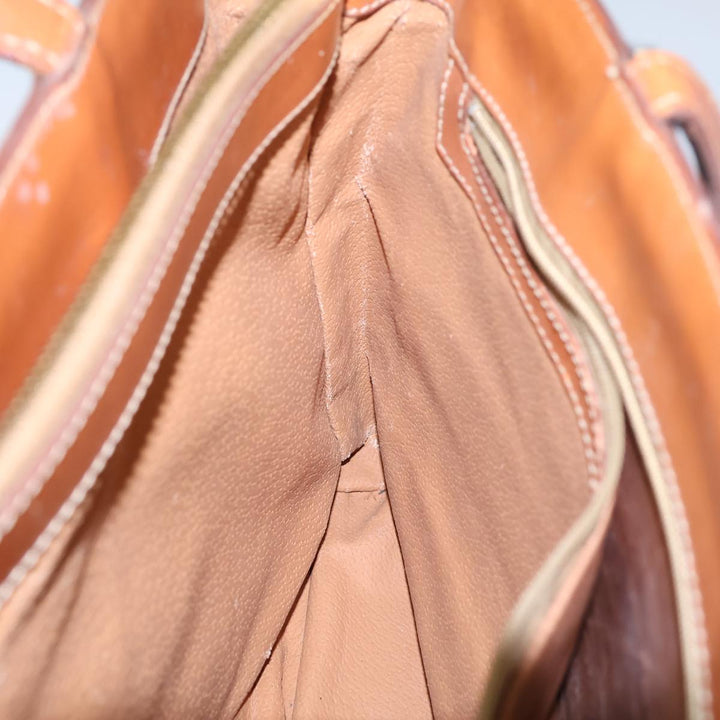 Celine Macadam Canvas Tote Bag PVC Brown Auth 72136